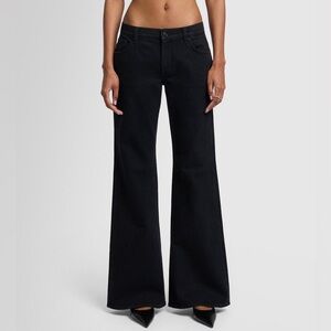 7 For All Mankind Black Flare Jeans